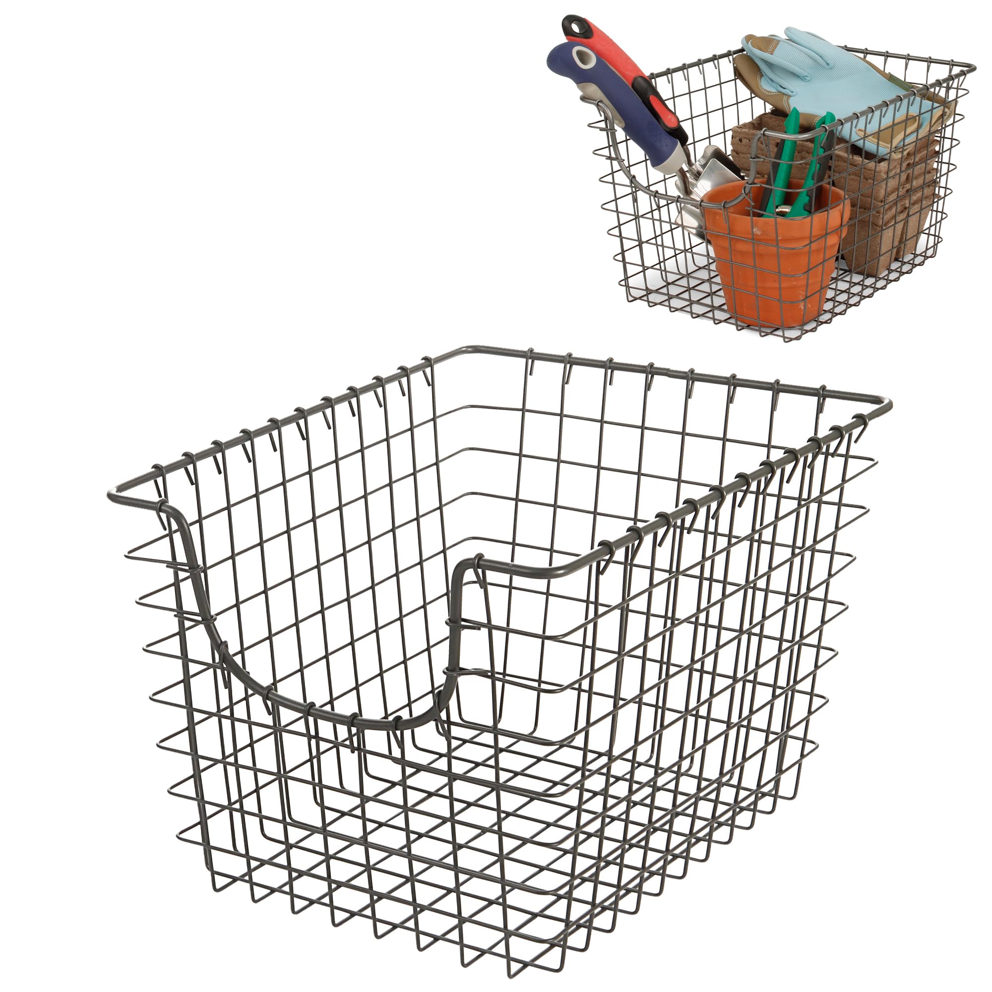 Amazon.co.jp: Spectrum Diversified Scoop Storage Basket, Small